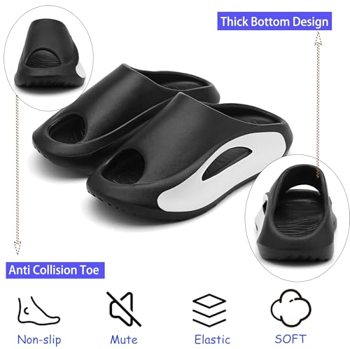 Slide Sandals Men Women Platform Sandals With Comfortable Pillow Slippers Non-Slip Lightweight Shower Shoes4
