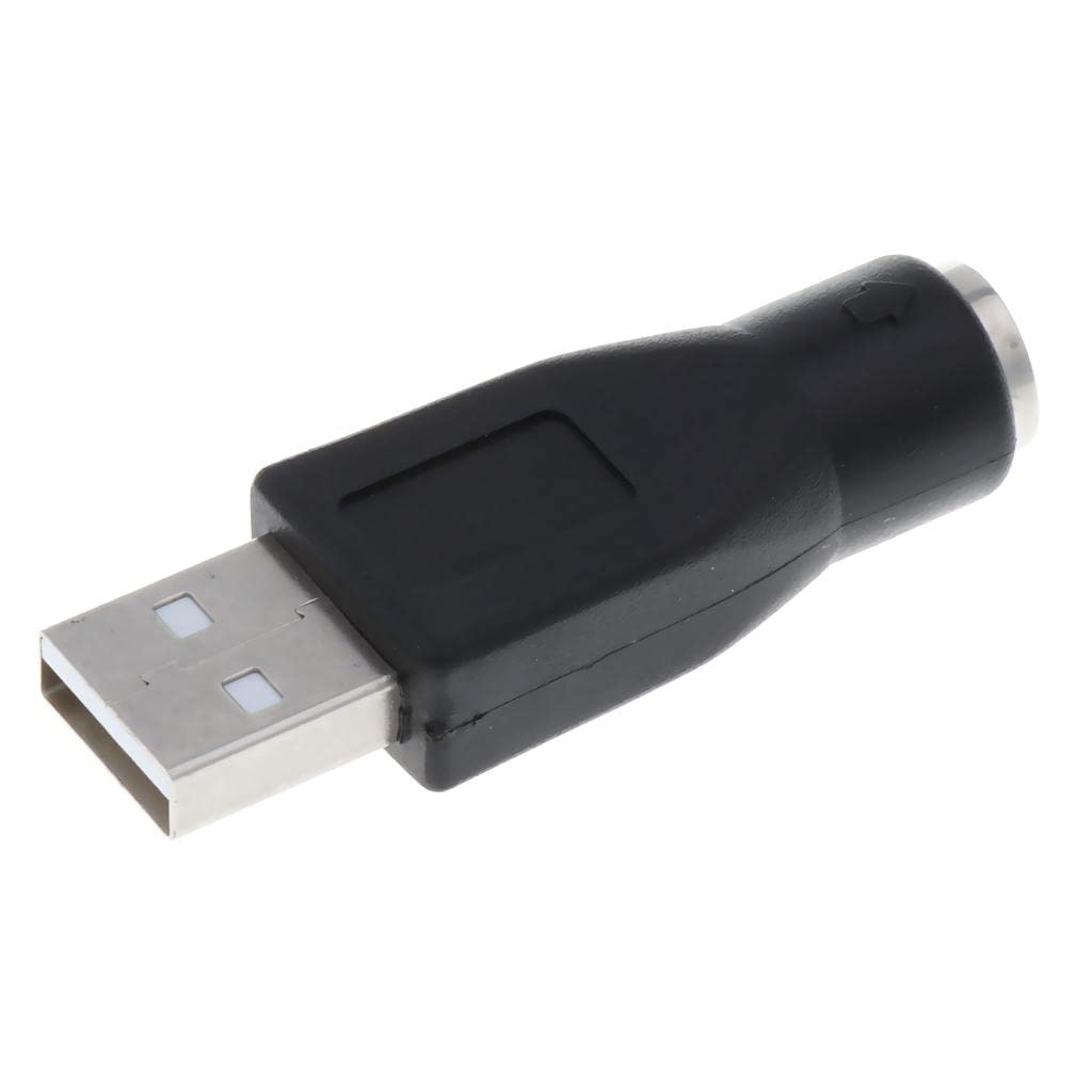 Adattatore convertitore convertitore USB maschio a PS/2 femmina, nero