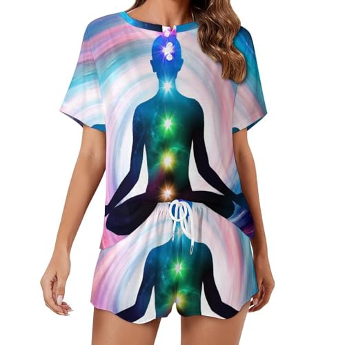 Pyjama court femme en coton léger pour des nuits d'été fraîches et relaxantes