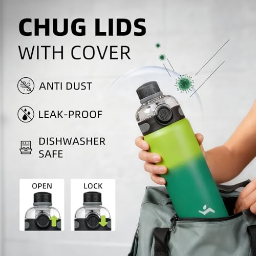 Image of Konokyo 32 oz Insulated Stainless Steel Water Bottle with Straw Lid