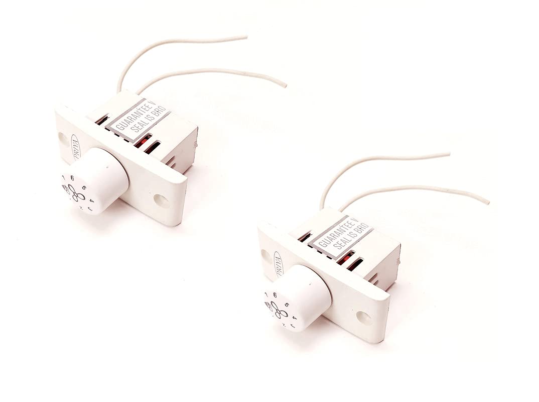 ERH India (Pack of 2) Fan Regulator for Ceiling Fans with Knob. Fan Speed Controller Potentiometer 220v-240v AC