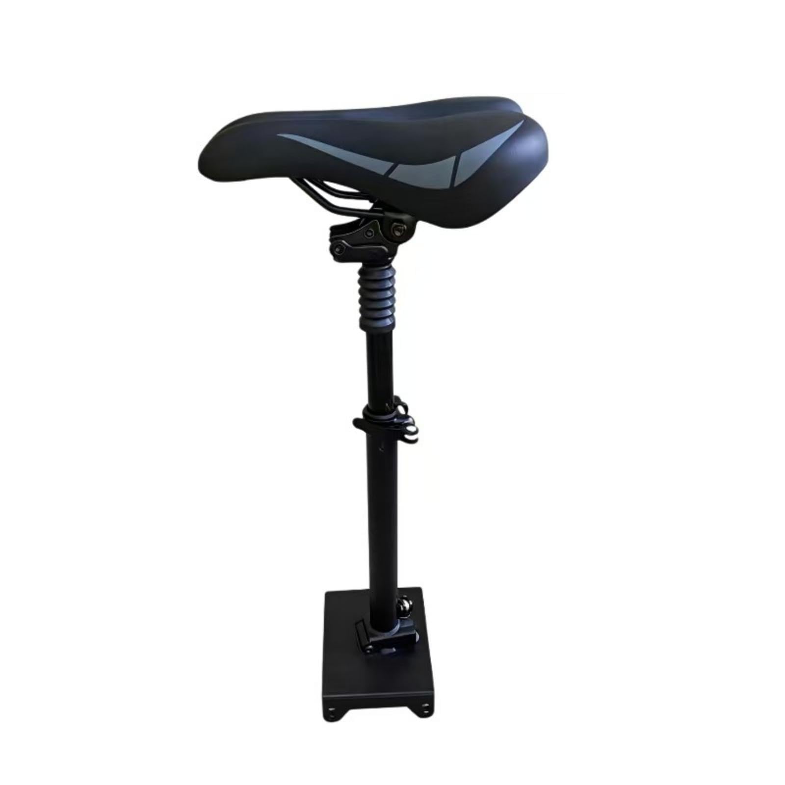 Seat Assembly Shock-Absorbing Seat with Spring-Support Quick-Install Accessory for Commuters, Daily Commuting, Short Trips Black S-image-3