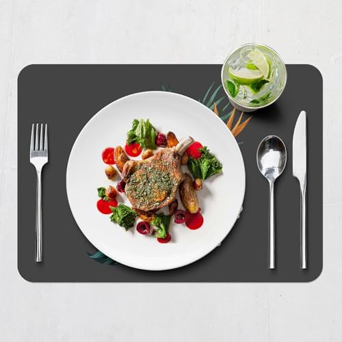 Sets de table jungle hibiscus napperons en liège pour repas - 7