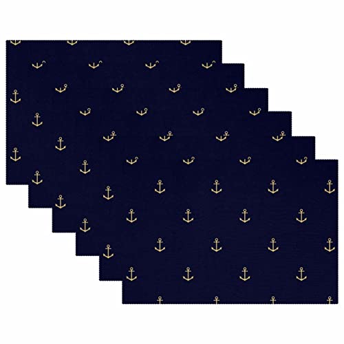 Sets de table ancre océan pour protéger votre table des plats chauds