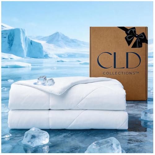 Cooling Comforter for Hot Sleepers King Size,All-Season Breathable Lightweight Blanket for Night Sweats, Soft Cool Touch for Bed, 106x90 Inches, Summer Quilt, Cool White