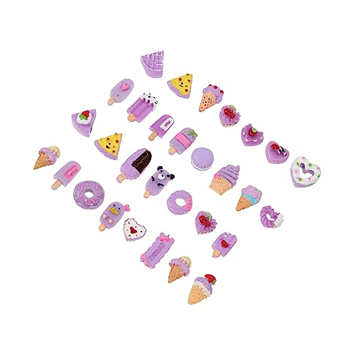 120 pièces accessoires de bricolage et faux charmes de bonbons en résine