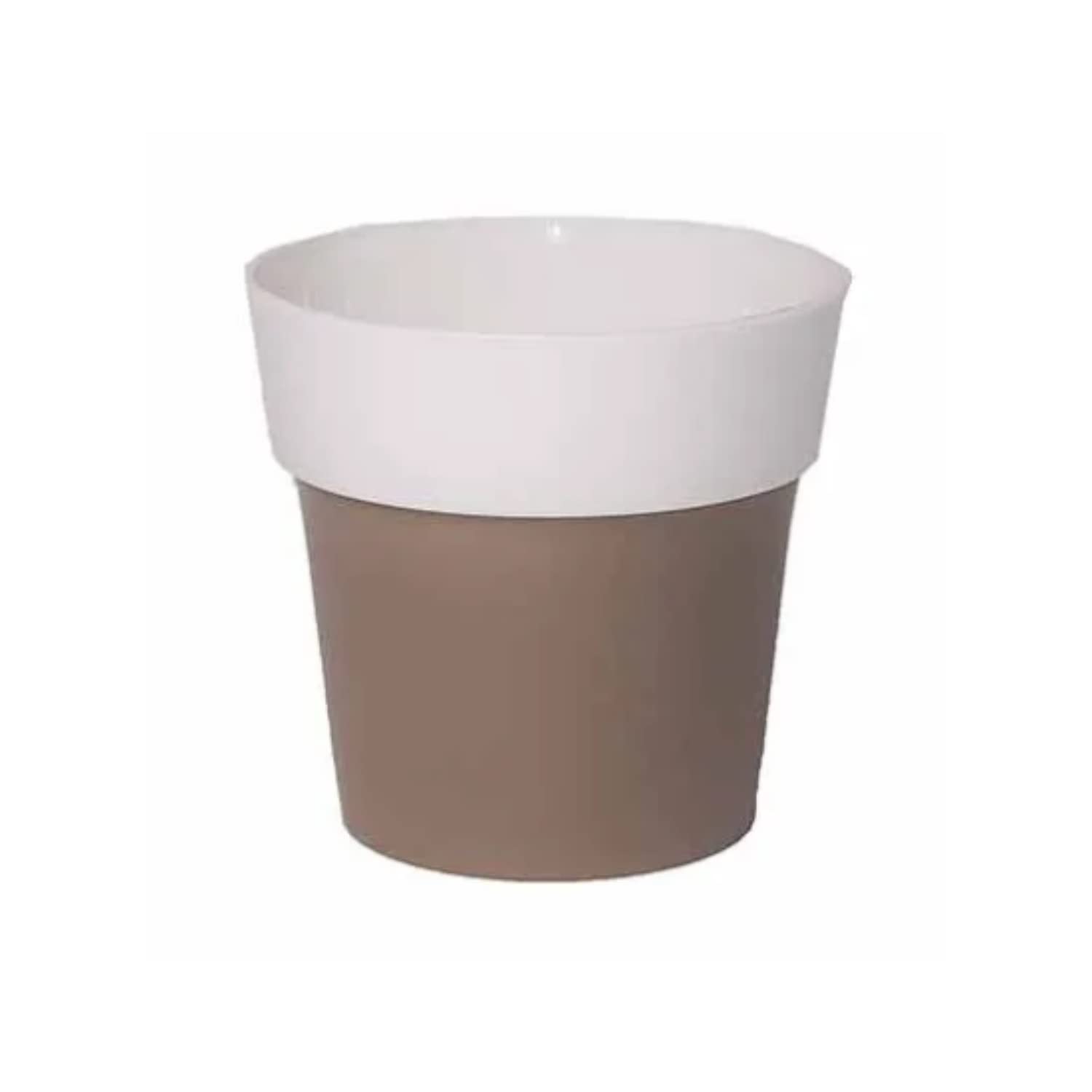 Hug A Plant | Arty 14cm Round Plastic Pot for Home & Garden (14CM|5INCH) (White) (B0C6T3XPYW) Amazon Price History, Amazon Price Tracker