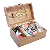 Photo Gallery phenofice 1set scatola cucito legno pratico per conservazione utensili da cucito kit completo per fai te con aghi e fili per hobby e lavori manuali Photo Gallery phenofice 1set scatola cucito legno pratico per conservazione utensili da cucito kit completo per fai te con aghi e fili per hobby e lavori manuali