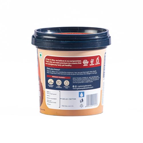 Image of Get-A-Way Chocolate Brownie Fudge High Protein Ice Cream Cup (Zero Added Sugar), 100ml