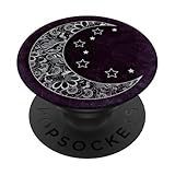 Ornate Moon With Stars - PopSockets Grip and Stand for Phones and Tablets