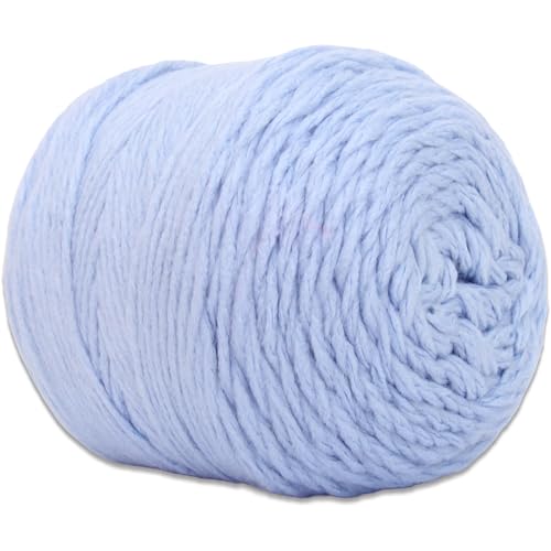 Image of ThreadArt Chunky Yarn Big Cake, 300g (316 Yards - Ice Blue 16 | Super Bulky #6 for Hand Knitting & Crocheting - 100% Soft Acrylic for Blanket Yarn