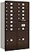 Salsbury Industries 3713D-14ZRP 4C Horizontal Mailbox, Bronze