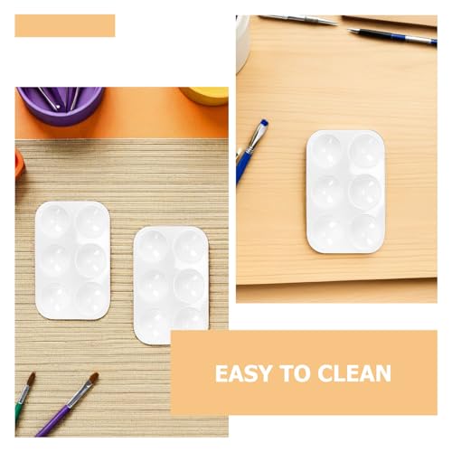 Paleta rectangular de acuarela PRETYZOOM con 6 compartimentos set de 40 4