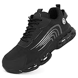 MOLLYBLOS Steel Toe Shoes for Men,Lightweight Non Slip...