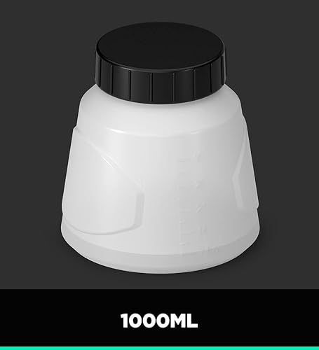 Miniatura 2 de Litheli Kit de accesorios para rociadores de pintura, 5 artículos (recipiente, tapa, sello, tubo de succión, cepillo)