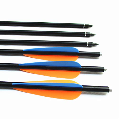 Letszhu Archery Crossbow Bolts Fiberglass With 4 Inch Vanes And Tips For Practice Targeting (12 Pack) #TOP3