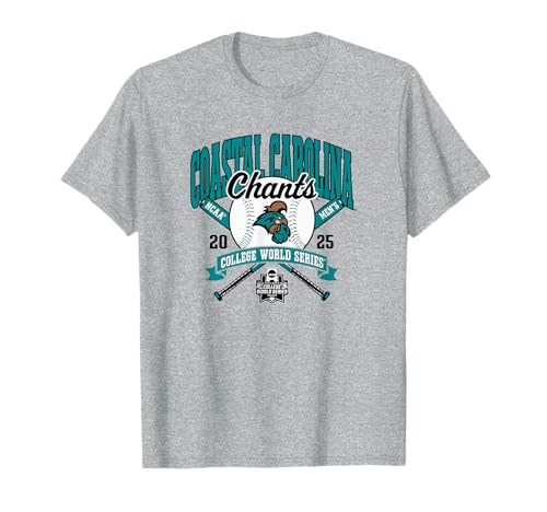 Coastal Carolina Chanticleers College World Series 2025 Ball T-Shirt