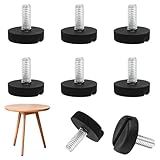 Photo Gallery jiozermi 8 livellatori per mobili, m6 x 15 mm, piedini di livellamento a vite, mini piedini regolabili per gambe di mobili, piedini per mobili da patio, colore nero Photo Gallery jiozermi 8 livellatori per mobili, m6 x 15 mm, piedini di livellamento a vite, mini piedini regolabili per gambe di mobili, piedini per mobili da patio, colore nero