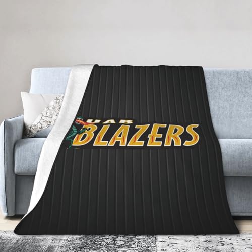 Fsugnioe UAB Blazers Logo Fleece Blanket Very Soft Microfiber Flannel Blanket for Couch Warm and Cozy for All Seasons
