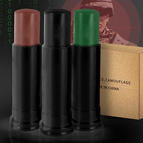 Pintura Facial Desportiva,Conjunto de 3 maquiagem de fundação de futebol de pintura de rosto verde d