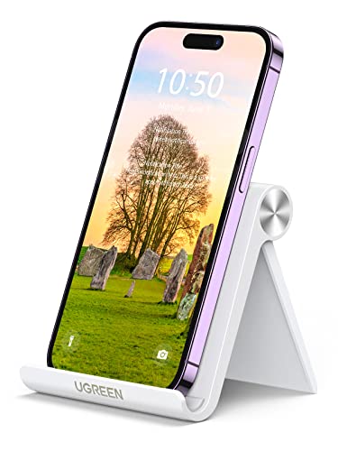 Ugreen 2 Pack Cell Phone Stand Desk Accessories Adjustable Foldable Iphone Stand Holder Desktop Compatible With Iphone 14 Pro Max 14 Plus 13 12 Pro 11 Se Galaxy S23 Ultra Black White #TOP2