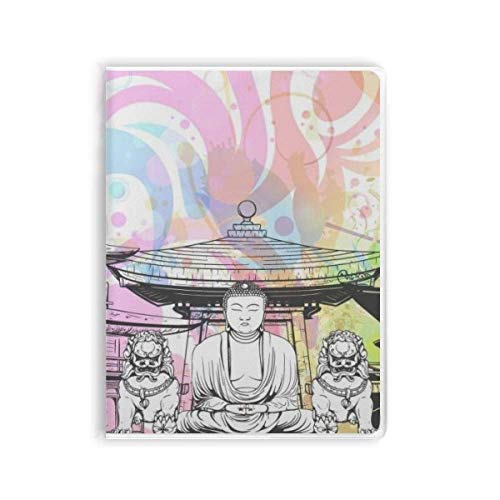 Carnet de notes bouddhiste motif lion avec couverture souple pour vos ecrits quotidiens