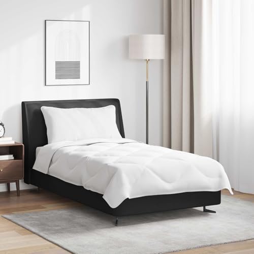 Mokuyary - Edredón de microfibra para cama de verano, con almohada de 2 piezas, color blanco, cómodo, para dormitorio, hotel -B 3376384