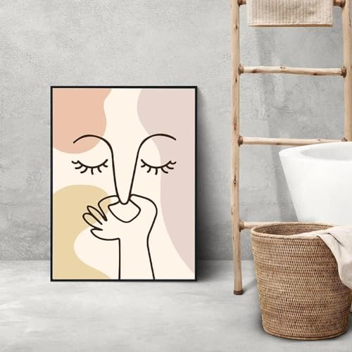 Affiche art drôle toilettes : déco murale WC chic 50x70 - 4