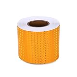 CNDBAHHE Reflektorband, Warnband, Gelbes Reflektorband, selbstklebendes Reflektor-Warnband, gut sichtbarer Nachtsicherheitsmarkierungsaufkleber for Fahrzeuge, LKWs im Freien(15 cm x 45 m)