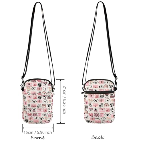 Lywjyb Birdgot Gymnastics Inspired Crossbody Bag Gymnast Gift Gymnast Coach Gift Future Gymnast Gift2
