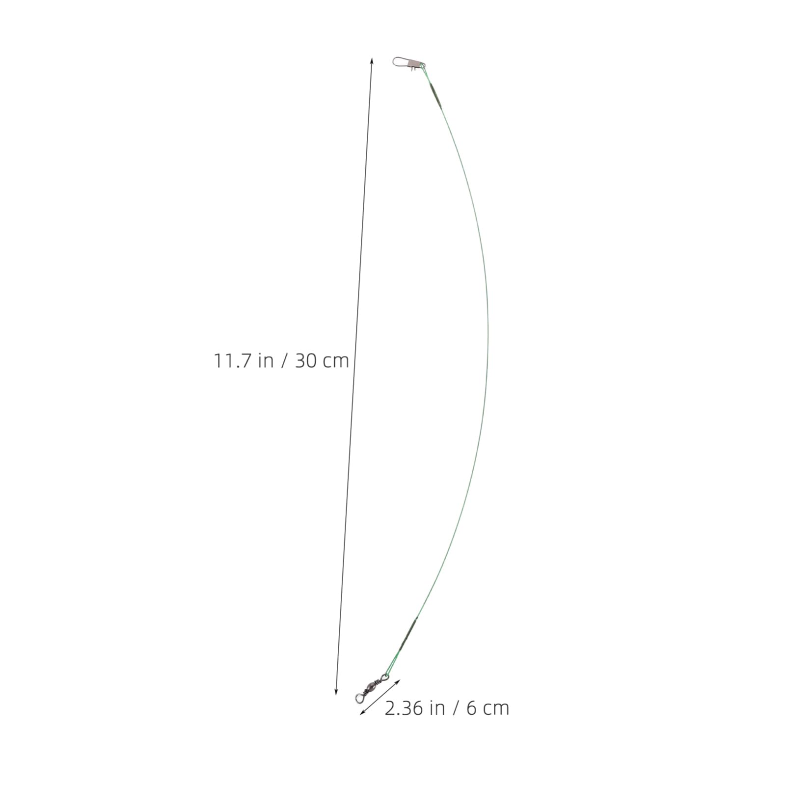 KICHOUSE 1Set Fishing Leaders with Swivels Tangle Steel Wire Traces Durable and Versatile Lure Connection for Saltwater and Freshwater Fishing for Pike and Sea