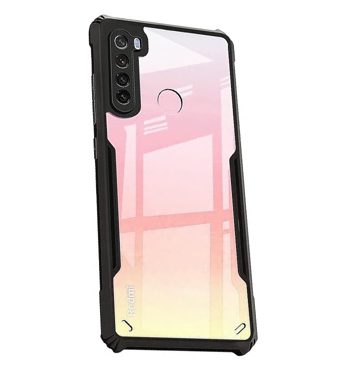 COBERTA Polycarbonate Back Cover For Redmi Note 8 Back Cover Case-Black Transparent (B0CGDWWS6S) Amazon Price History, Amazon Price Tracker