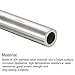 uxcell 304 Stainless Steel Tube, OD 12mm x 2mm Wall Thick 300mm Length Metal Tubing for Industry Machinery