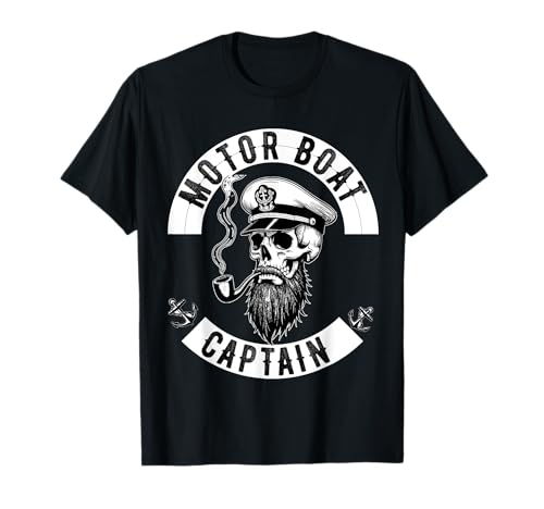 Capitán de barco a motor para propietario de barco Capitán Boating Camiseta