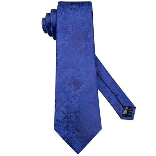 Image of Hi-Tie Men's Tie Sets Silk Paisley Striped Necktie Pocket Square Cuff-links Sets Wedding Business Holiday