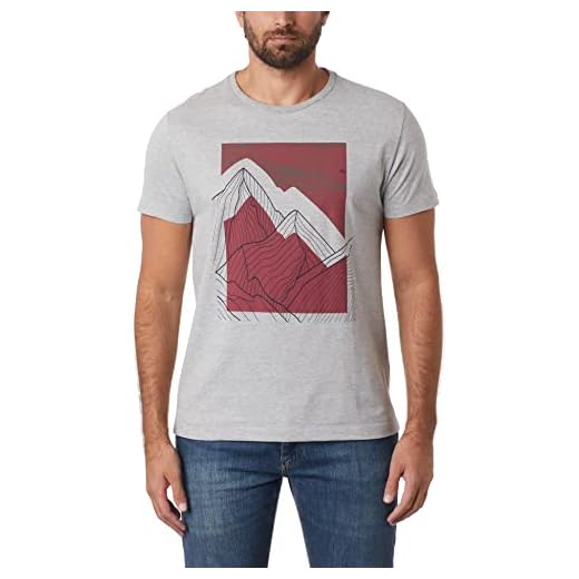 Camiseta Estampa Picos Outline (Pa),Masculino,Claro,M
