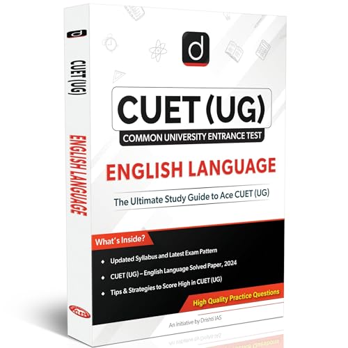 Drishti IAS CUET UG Entrance Exam Books 2025, English Language Gu...