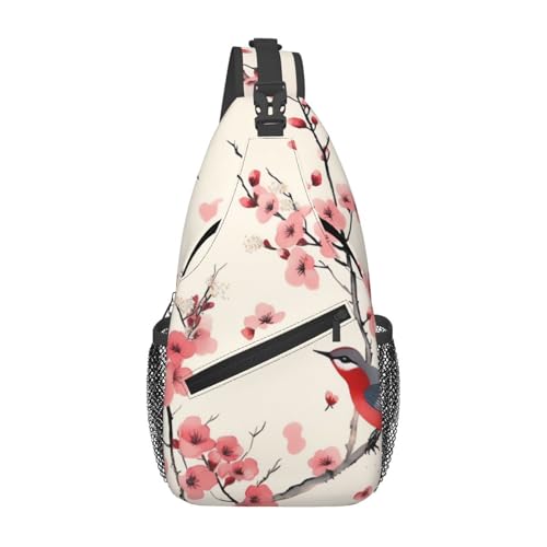 Bolso cruzado para pecho estilo Sling negro miniatura 1