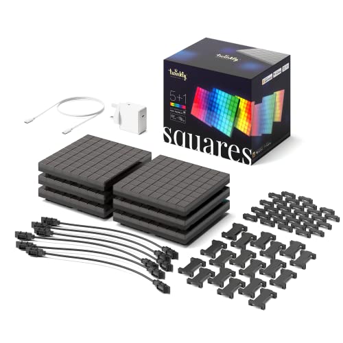 Twinkly Quadratische LED-Panels mit 64 (8 x 8) RGB...