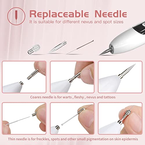 Image of Prague Laser Mole Remover Needle Kit for Skin Tag, Tattoo, Freckle & Dark Spot Removal | 30 Fine Needles, 2 Coarse Needle & 2 Holder | Replacement Needles for Plasma Pen & Spot Removal Device