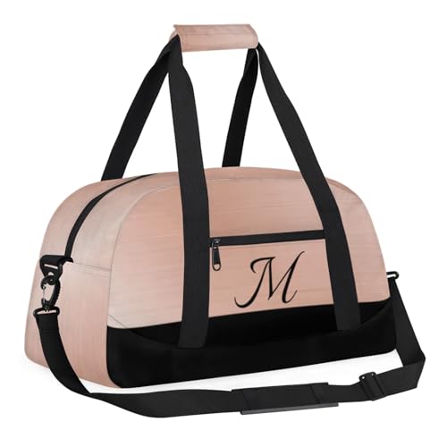 Kids Duffle Bag Personalized Gym Bag Overnight Bags, Ideal for Travel and Sports, Suitable for Men Women for Gym, Dance, Yoga, Durable Waterproof Sport Overnight Handbags Initial2