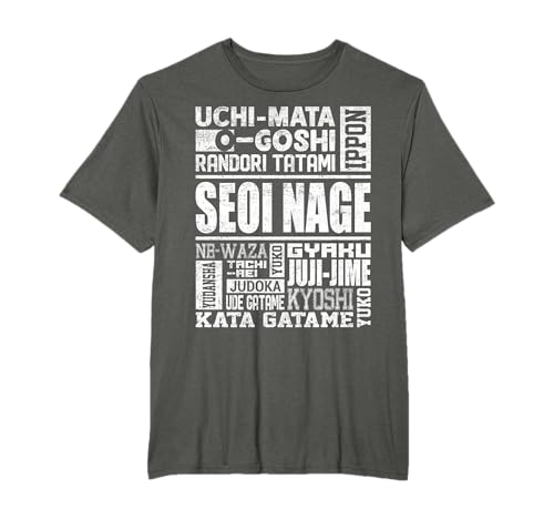 Judoka Player t shirt Judo A-Z Terms Sensei Divertente Judo Regali Maglietta