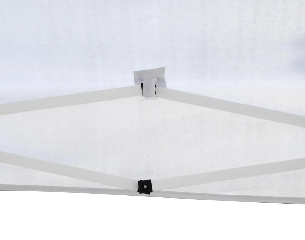 Gazebo Pieghevole Giardino 3x3 Automatico Richiudibile Fisarmonica in Acciaio Bianco