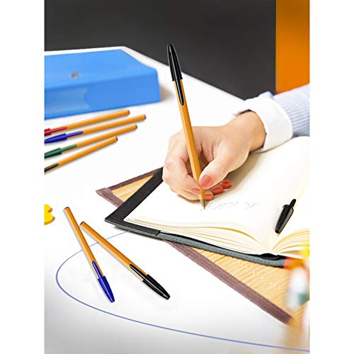 Bic Orange Fine, Ballpoint Pens, Writing Pens With Long-Lasting Ink, Fine Point (0.8 Mm), Black Ink, Box Of 20 #TOP1