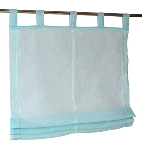 Kutti Brondby Estor Plegable con Trabillas Turquesa 60 x 145 cm