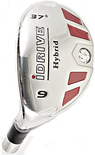 Left-Handed Men's I-Drive #9-37° Loft Hybrid Golf Club with Graphite Shaft, Senior Flex