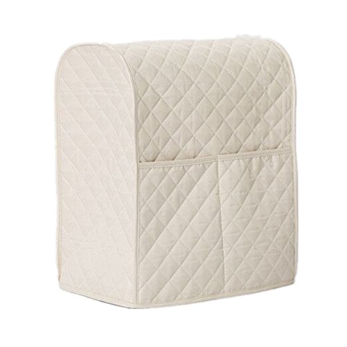 Shopline Kitchen Aid Mixer Cover, Stand Mixer Cover Organizer Bag Gadget Tool for Kitchenaid to Keep Clean and Safe (Beige)