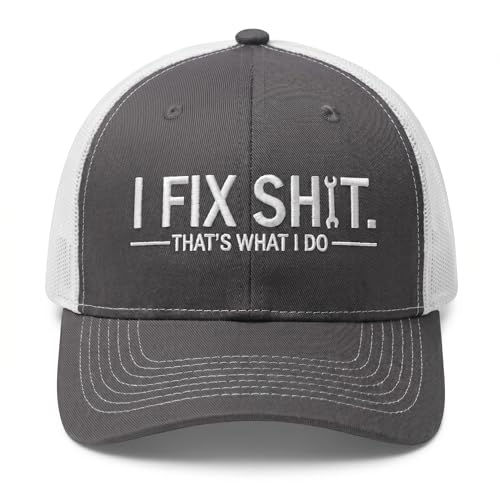 I FIX Shit Thats What I DO Hat Vintage Adjustable Distressed Baseball Cap for Men Women