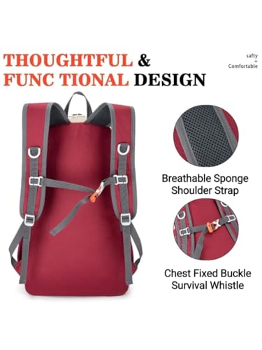 Mochila Plegable Ligera 20.1"x11.8"x7.9" con Múltiples Compartimentos miniatura 3