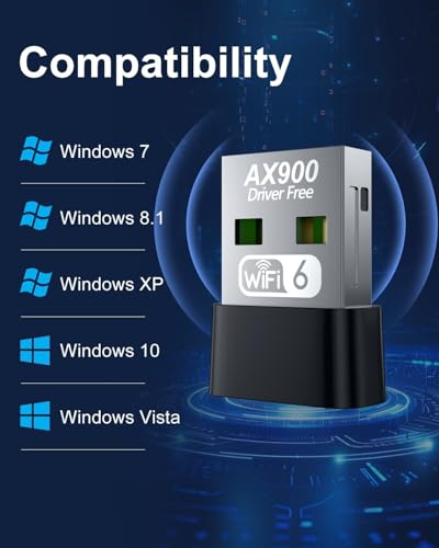 Wifi Dongle, Dual Band 2.4GHz & 5GHz Mini Wireless Network USB Wifi Adapter for PC Desktop Laptop, Plug & Play, Support Windows 11/10/8/7/Vista/XP. - Image 2